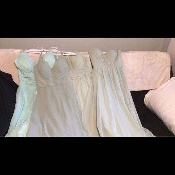 Bridesmaid pale green dress size 4 - Picture 3 of 4